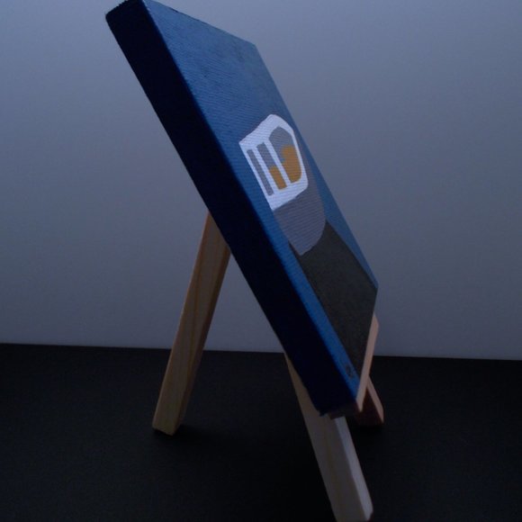 Acrylic Painting - Abstract Little Boat - Picture 3 of 5